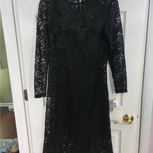 Elegant Black Lace Dress